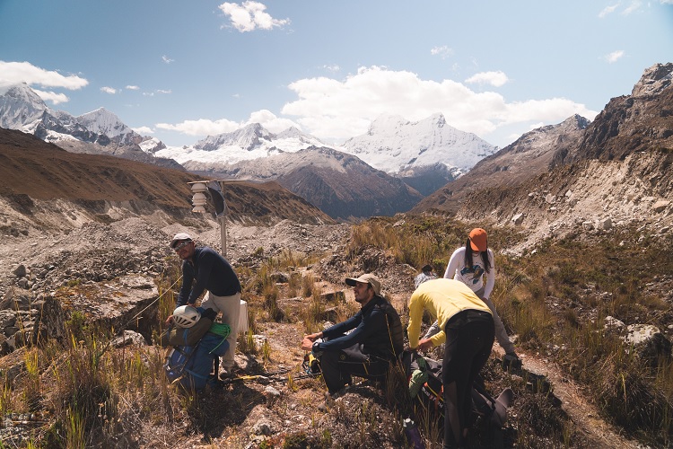 Montanhistas nos Andes
