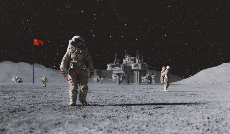 Astronautas chineses na Lua