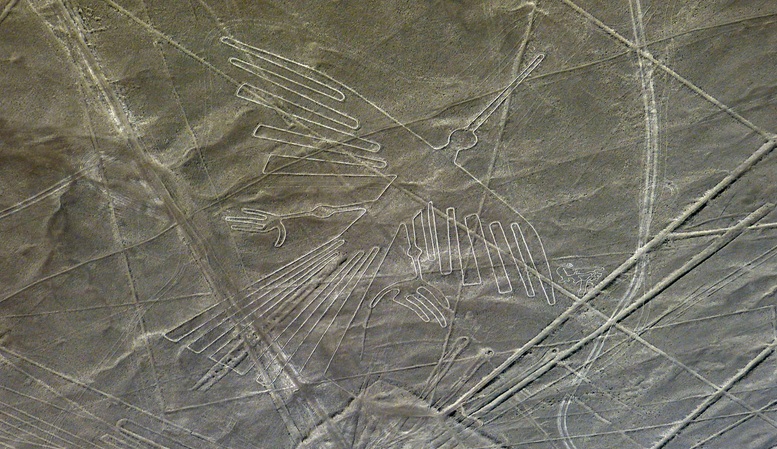 Uma das famosas linhas de Nazca
