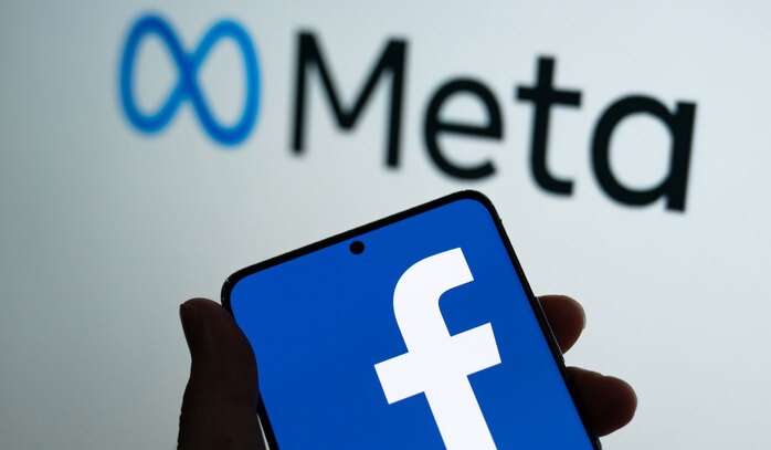 Logotipos do Facebook e Meta