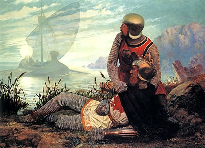 Morte do Rei Artur (John Garrick, 1862)