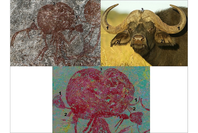 Pinturas rupestres encontradas na Tanzânia