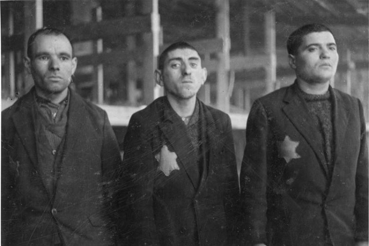 Prisioneiros judeus em Lodz