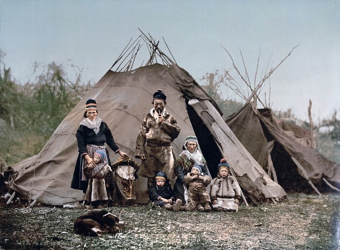 Família da etnia sami