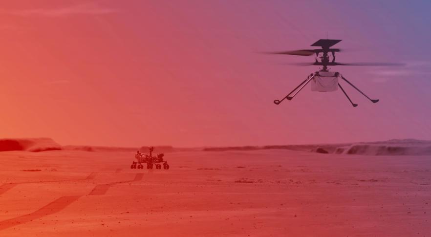 Helicóptero Ingenuity em Marte