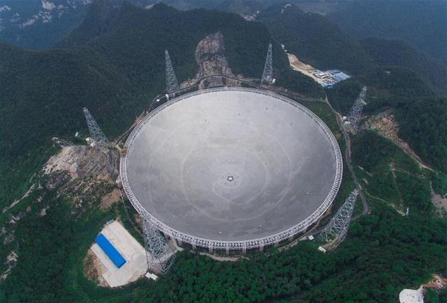 Para encontrar vida extraterrestre, China inaugura maior radiotelescópio do mundo-0