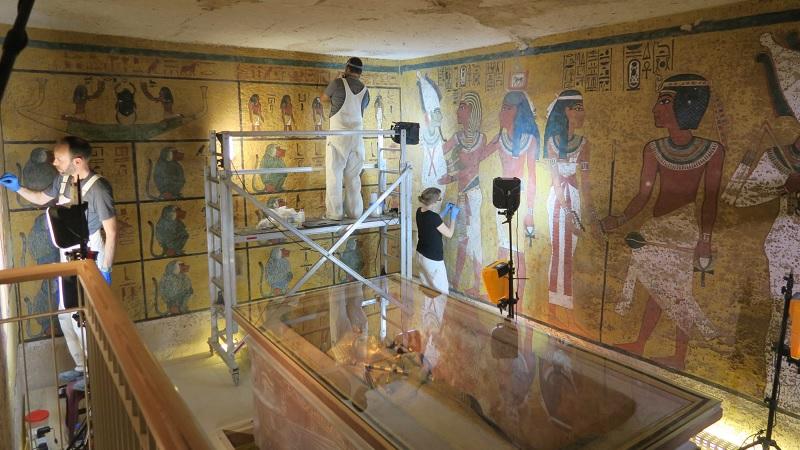 Tumba de Tutancâmon é totalmente restaurada no Egito -0