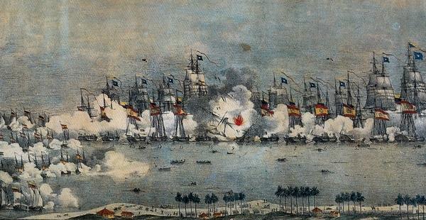Trava-se a Batalha naval de Maracaibo-0