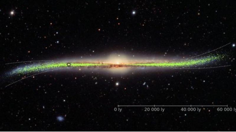 Pesquisadores descobrem que a Via Láctea não é plana, mas “deformada e retorcida”-0