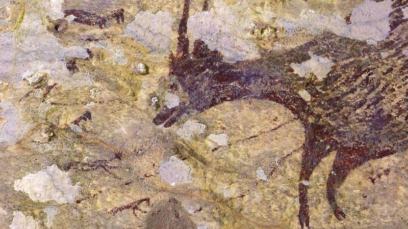 Misteriosa pintura pré-histórica que retrata criaturas sobrenaturais surpreende arqueólogos-0