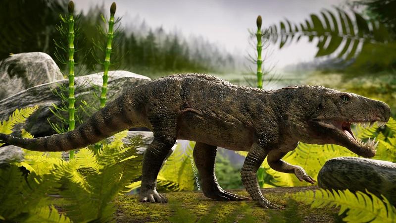 Fóssil de réptil raro que conviveu com os dinossauros é encontrado no Rio Grande do Sul-0