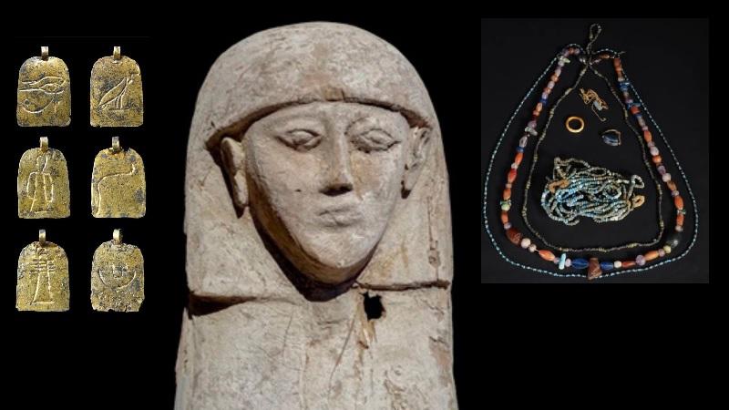 Múmia de adolescente egípcia é encontrada coberta de joias e surpreende arqueólogos-0
