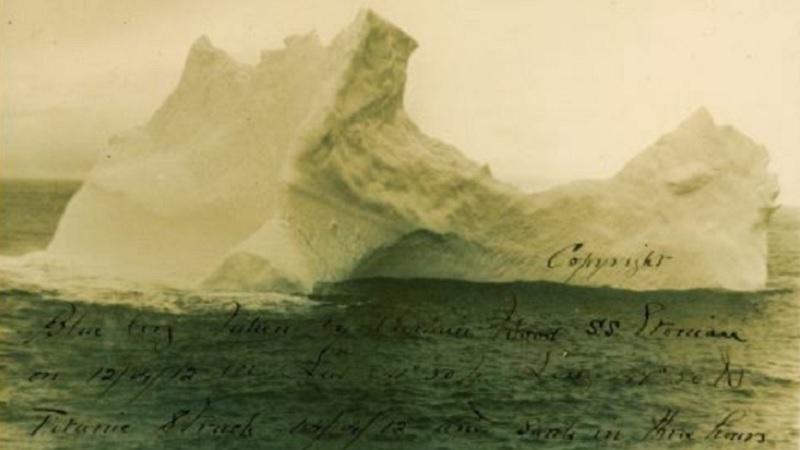 Foto de iceberg que teria afundado o Titanic aparece após mais de 100 anos-0