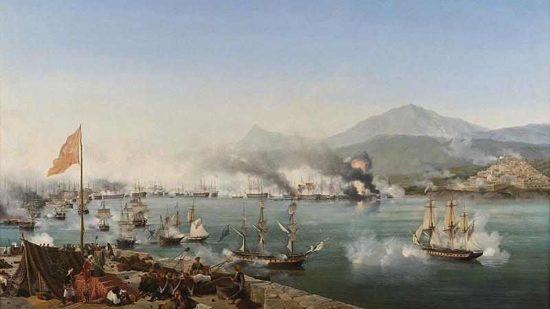 Acontece a Batalha Naval de Navarino, a última a ser travada totalmente com navios a vela-0