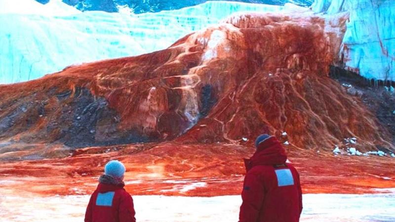 Misteriosa "catarata de sangue" na Antártida intrigou cientistas por cem anos-0