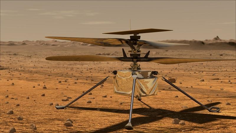 NASA acerta últimos detalhes para voo histórico de helicóptero em Marte-0