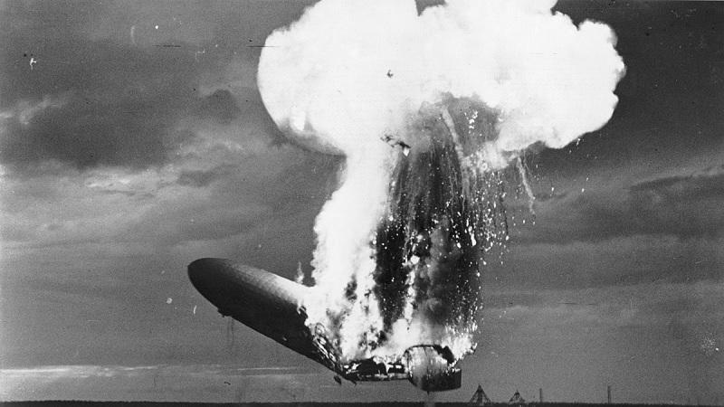 Hindenburg: Filmagem inédita mostra início do incêndio no histórico dirigível-0