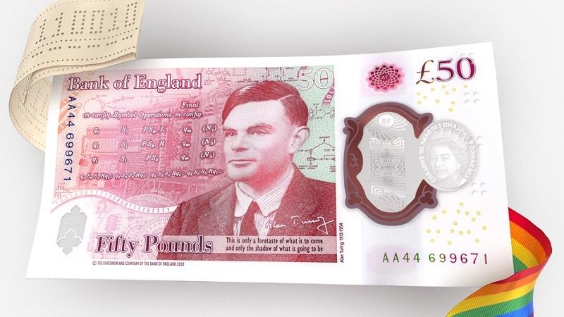 Nova nota de 50 libras que homenageia Alan Turing começa a circular no Reino Unido-0