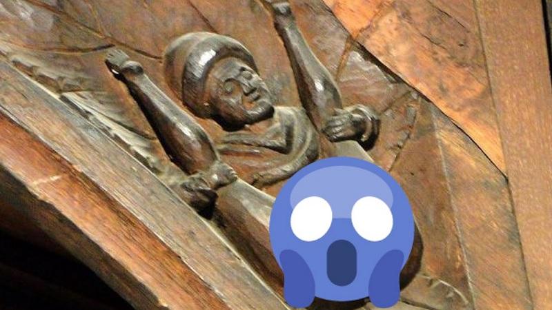 Gravura pornográfica é descoberta em igreja após 700 anos na Inglaterra-0