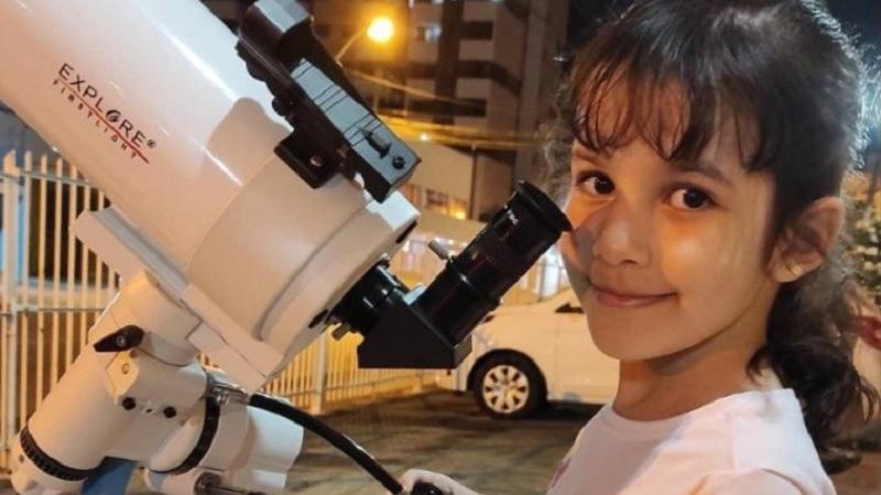 Brasileira de 8 anos pode se tornar pessoa mais jovem a identificar asteroides-0