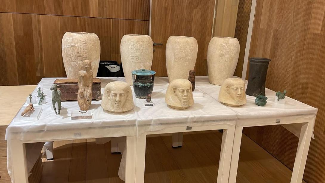 Espanha devolve valiosos artefatos arqueológicos para o Egito-0