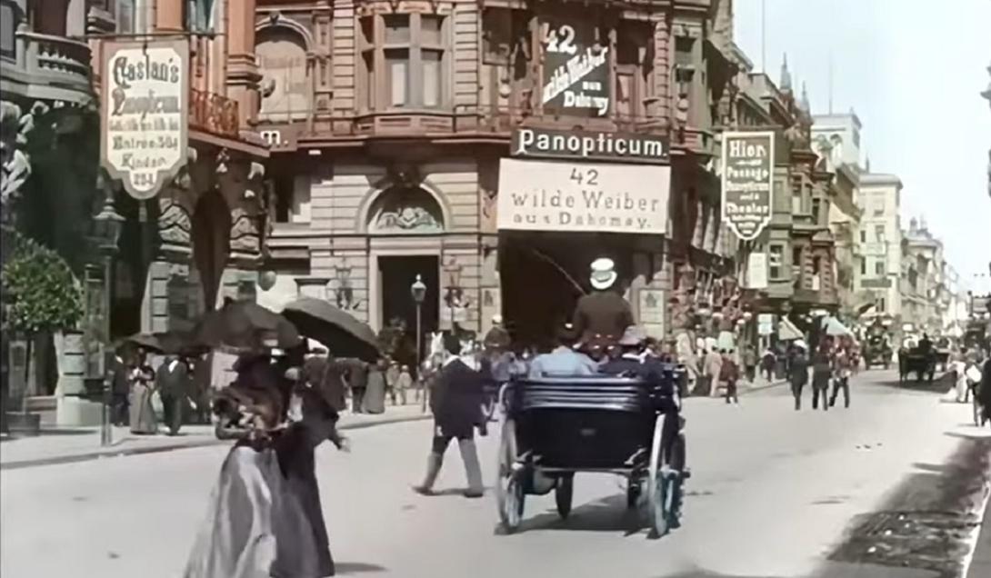 Vídeo: Inteligência artificial restaura filme de passeio por Berlim em 1896 em cores e alta definição-0