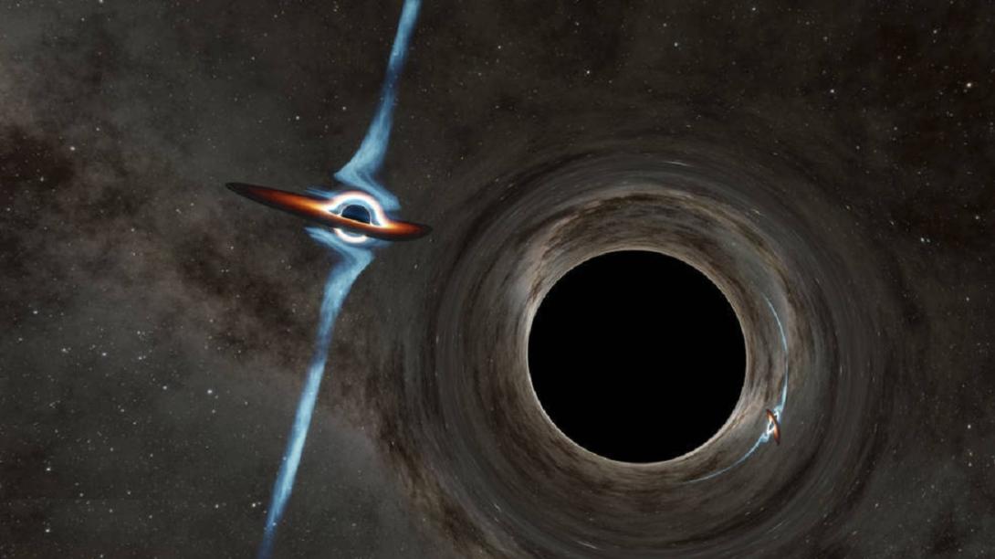 Colisão entre dois buracos negros gigantes deve distorcer o tecido do espaço-tempo-0