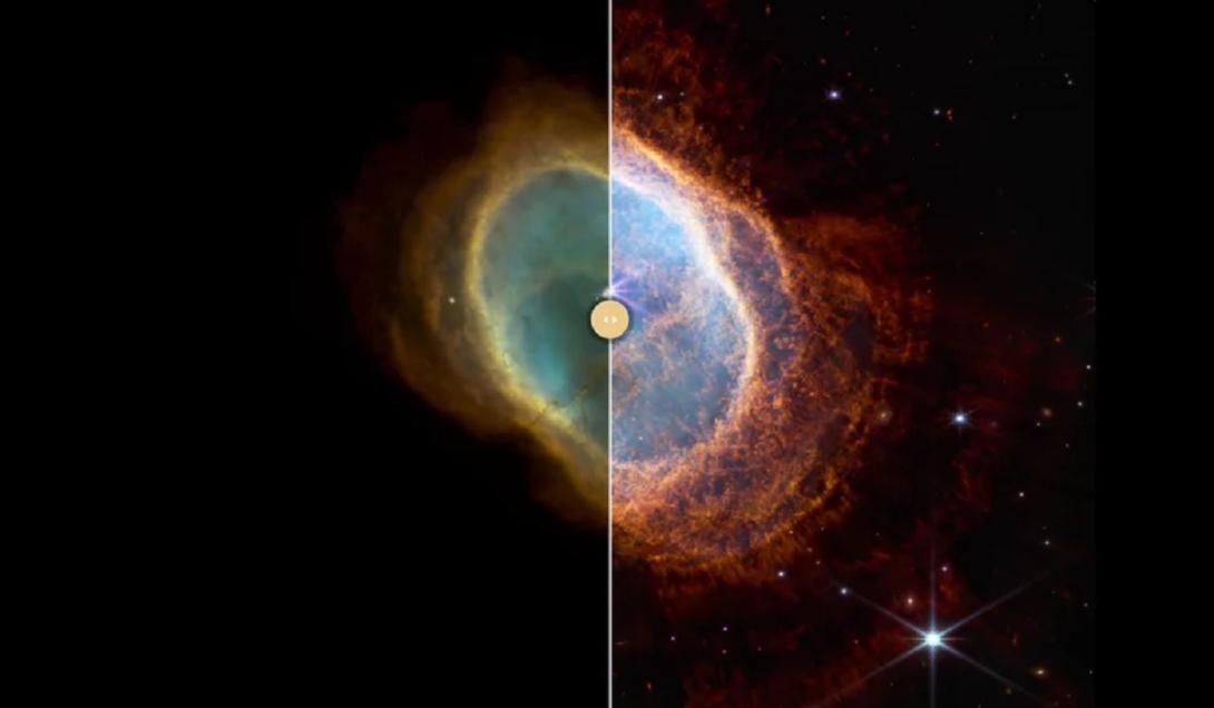 Compare as diferenças entre as imagens dos telescópios James Webb e Hubble-0