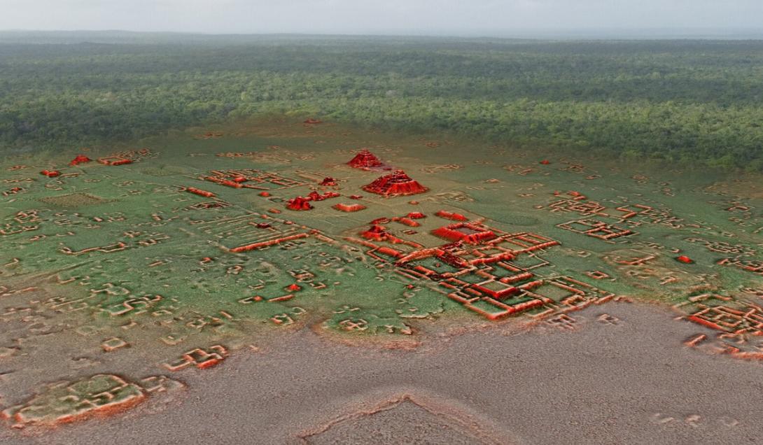 Imagens de radar revelam ruínas de impressionante cidade oculta do Império Maia-0