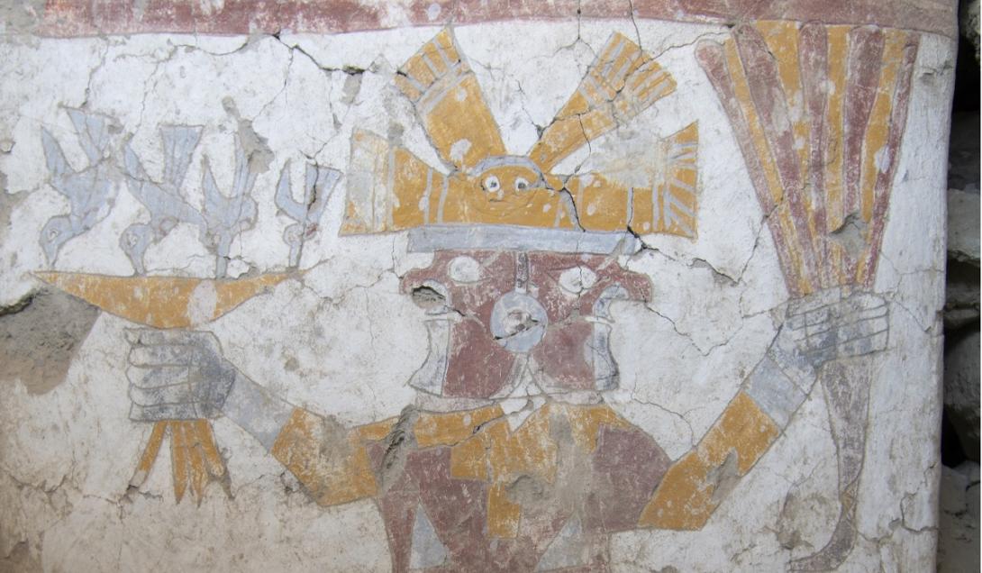 Mural de 1.400 anos descoberto no Peru pode representar contato com "reinos cósmicos"-0