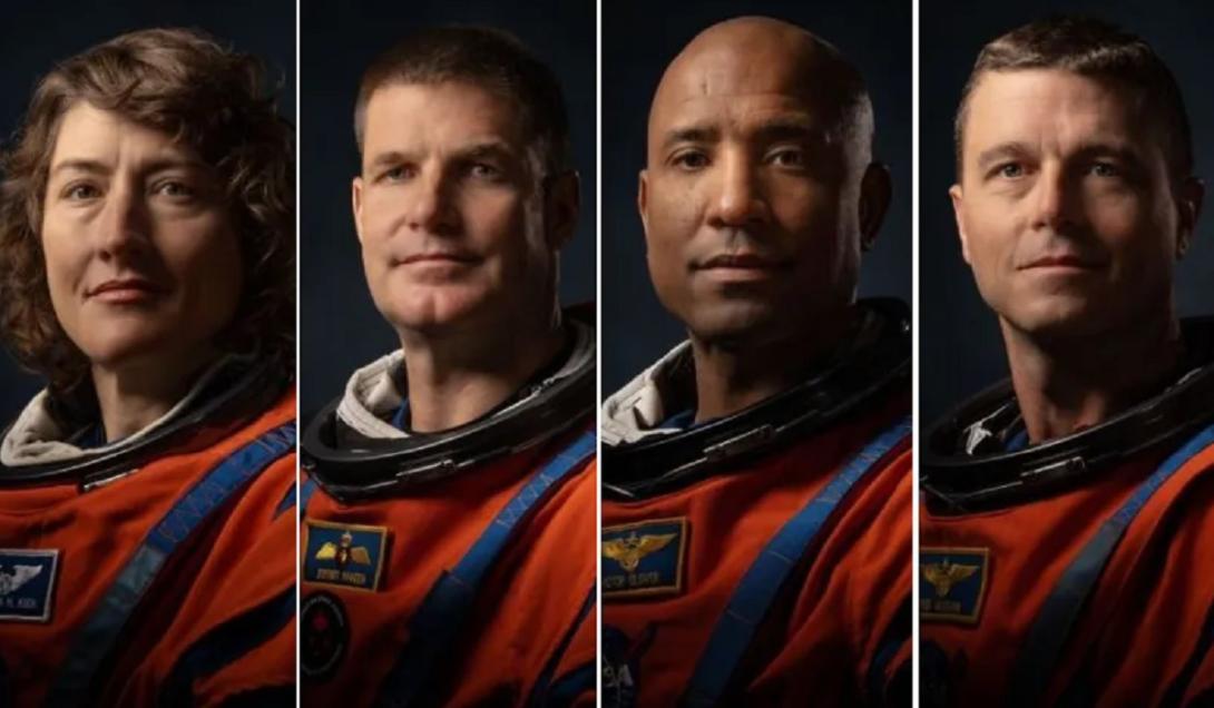 NASA anuncia astronautas que irão à Lua na missão Artemis II-0
